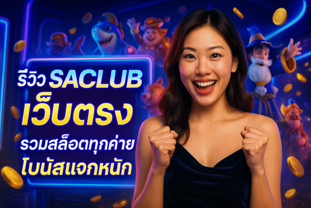 รีวิว SACLUB เว็บตรง รวมสล็อตทุกค่าย โบนัสแจกหนัก
